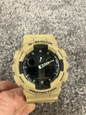 G-Shock Digital Watch Beige Model: GA-1000L